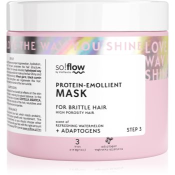 so!flow High Porosity Hair Protein-Emollient Mask mască fortifiantă petru par fragil si fara vlaga - imagine 2